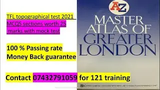 TFL topographical assessment test 2021,Mock test with MCQS section