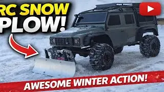 Traxxas TRX4 Defender, Amazon Snow Plow 1:10 Scale RC Trail Crawler