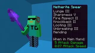 Minecraft, BUT I GOT THE BEST SPEAR!