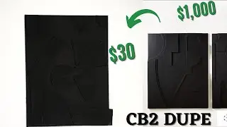 $900 WALL ART FOR $30 | DIY CB2 Dupe
