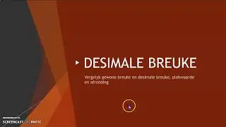 DESIMALE BREUKE GRAAD 7 KWARTAAL 2