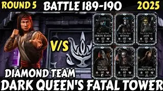 Dark Queen Fatal Tower | Battles 189 190 R5 | Beat By Diamond Team | Mk Mobile | #gaming #games
