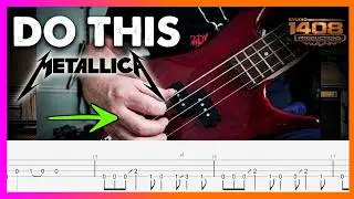 Metallica, Don't Tread On Me | Jason Newsted's Bass Parts | Tabs  | Lesson | Cover  | Tutorial