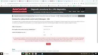 VW ABS module lost long coding VIS online