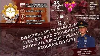 Disaster Safety Management Strategy and Coordination of On-Site Rescue Operations Program