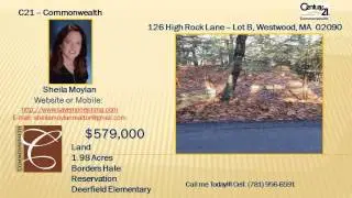 Buildable Lot in Westwood MA 02090 - Call Sheila at 781-956-6591 - Westwood Real Estate