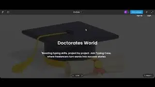 phd portal website Home page UI Design