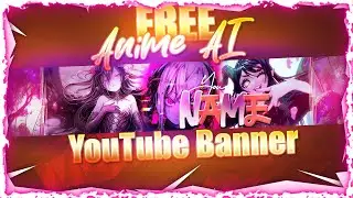 Free AI Anime YouTube Banner 2|Template|Free Download