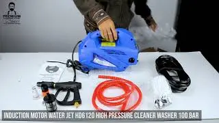 Unboxing Induction Motor Water Jet HD6120 High Pressure Cleaner Washer