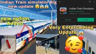 Indian Train Simulator New Update 😱 || New features with new mod 🔥