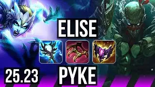 ELISE & Seraphine vs PYKE & Aphelios (SUP) | EUW Diamond | 25.23
