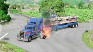 Realistic Highway Car Crashes #30 - BeamNG.Drive