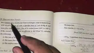 Heat and mass transfer unit 3 LMTD and NTU based problems HMT tamil