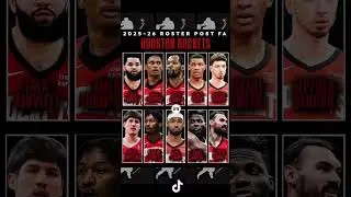 HOUSTON ROCKETS 2025-26 ROSTER POST FREE AGENCY & KEVIN DURANT TRADE 😱
