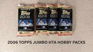 4 JUMBO HOBBY PACKS OF 2006 TOPPS HTA EDITION BASEBALL CARDS