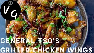 General Tso's Grilled Chicken Wings On The Weber Kettle