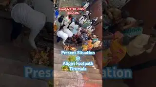 Present Situation Alipiri footpath Kids timing update| #tirumala #tirupati #ttd #alipirifootpath