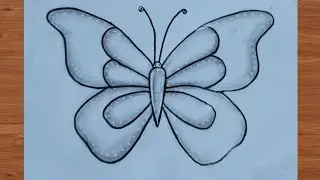 How to draw a butterfly easy way|| easy drawing|| butterfly drawing  ||Step by step ||pencil drawing