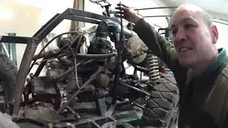 Квадроцикл из Оки. Воздушный фильтр и кулиса кпп.#самодельный