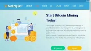 Hashrapid io   New Free Bitcoin Cloud Mining Site 2019   Earn Daily 0 002 Bitcoin Live Proof Hindi S