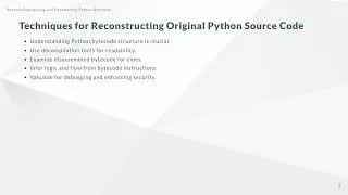 Reverse Engineering and Decompiling Python Bytecode