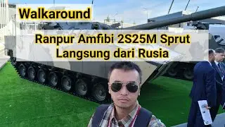 Walkaround - Intip dari Dekat Ranpur Amfibi 2S25M Sprut-SDM1 di Army 2022 Rusia