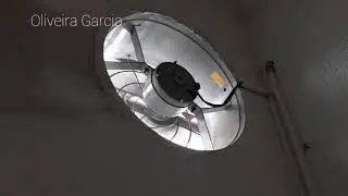 Exaustor industrial 40 cm já instalado
