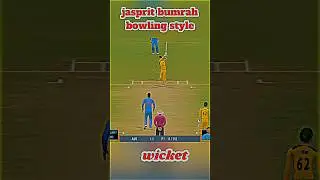😍😱 Jasprit bumrah bowling style || real cricket 24 || wicket trick ✅ #rc24 #wicket