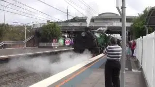 3642 'Rail & Sail/Steam To The Surf' At Sutherland Station, 9th November 2013