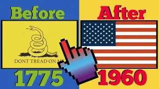 Evoluzione Della Bandiera USA 🇺🇸 (19 Bandiere)