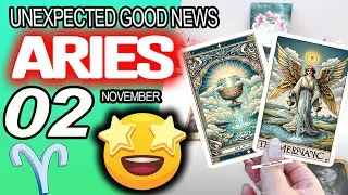 Aries ♈😃UNEXPECTED GOOD NEWS😲 horoscope for today NOVEMBER 2 2025 ♈ #aries tarot NOVEMBER