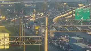 Crashes cause major backup on Interstate 95 in Broward County