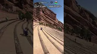 Where music meets the mountains. 🎶🏔️ Denver - Red Rocks Amphitheater