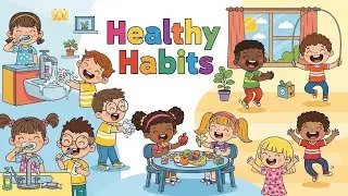 Healthy Habits 🥗🎶 | Fun Learning Song for Kids | Happy Tale & Tune