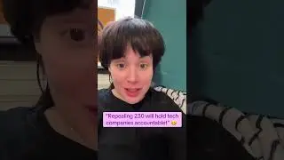 Отмена статьи 230 станет катастрофой для свободы интернета. (Ссылка на более длинное видео ниже.)