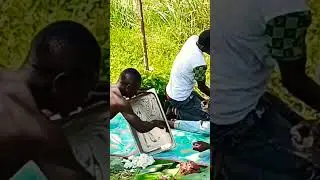 How We Eat Ugali,Millet Bread,Ugandan Fufu,Peanut,Garden Greens & Fish|village cooking #viral#shorts