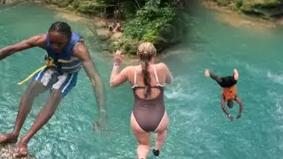 Jump into Nature's paradise | Blue Hole river Trip | St Ann's Jamaica 🇯🇲..