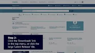 Three steps to: Download software releases from Support Center