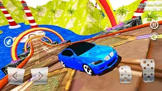 Crazy Car Stunts Mega Ramp 3D - Impossible Mega Tracks - Gameplay Android