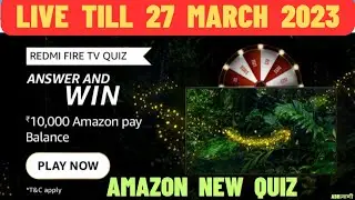 Redmi Fire TV Quiz Answers || Amazon Redmi Fire TV Quiz Answers Today | Redmi Tv | Fire Tv | 32 Inch