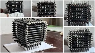 How to make a box from pencils without glue easy 2026 Art