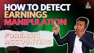 How to Detect Earnings Manipulation with A.I. | Saikat Halder