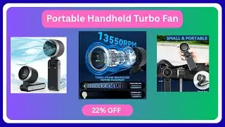 Portable Handheld Turbo Fan Demo video ||  (Best Selling + Discount )