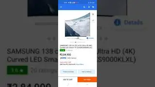 Samsung 138 cm curved LED smart TV