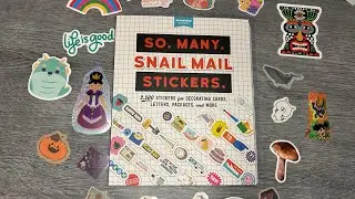 Let&rsquo;s make a snail mail sticker journal out of a snail mail sticker book cover!!