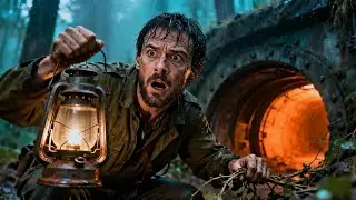 He Found an Old War Tunnel in the Rain… And Made It His Secret Life | Silent Survival ASMR