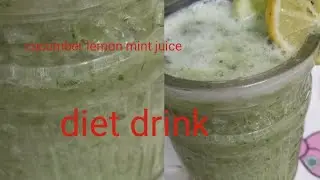 Sugar l and without sugar cucumber mint juice l how to make cucumber lemon mint juice l CWN