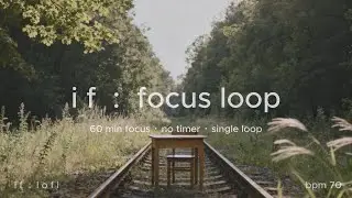 Deep Focus Loop in the Forest 🌿 | 60 min lofi &middot; no timer &middot; single loop | if : lofi
