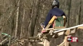 Teens build backyard roller coaster because they were bored