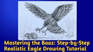 Mastering the Baaz: Step-by-Step Realistic Eagle Drawing Tutorial | Pencil Sketch of Baaz |#drawing